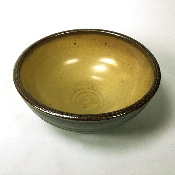 Amy Reilly Salt Glaze Pasta Bowl with Golden Inter - Image 2